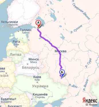 Маршрут из Колпина в Старый Оскол